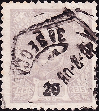 Португалия 1895 год . Король Карлос I . Каталог 0,55 фунтов .